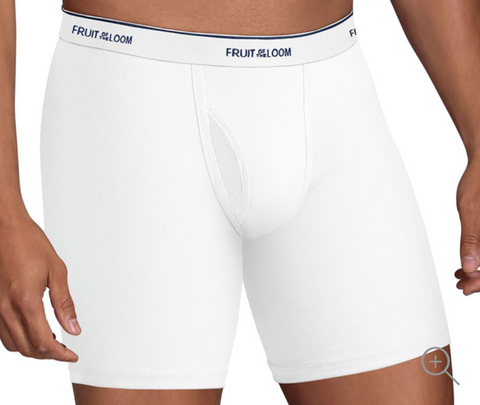 Men's Fruit Of The Loom White Briefs,size 3xl - at -  