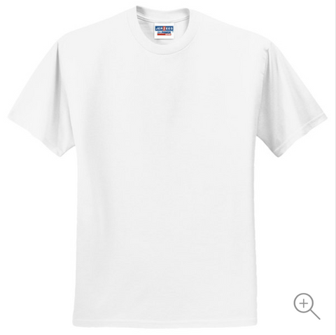 Jerzees Cotton-Polyester T-Shirt - White 