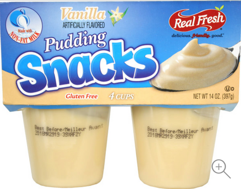 Real Fresh Pudding - Vanilla 4 ct. 