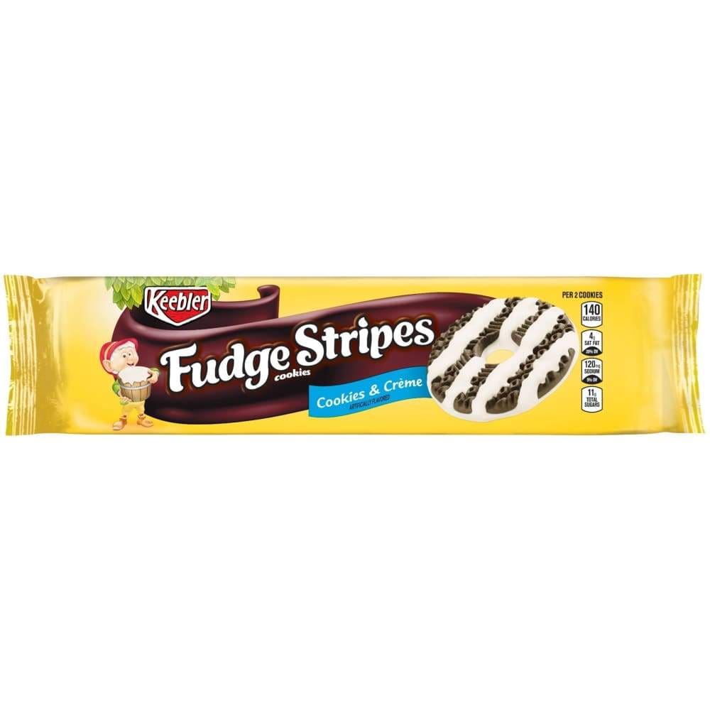 Keebler Fudge Shoppe Fudge Stripes Cookies & Cream, 11.5 Oz. 