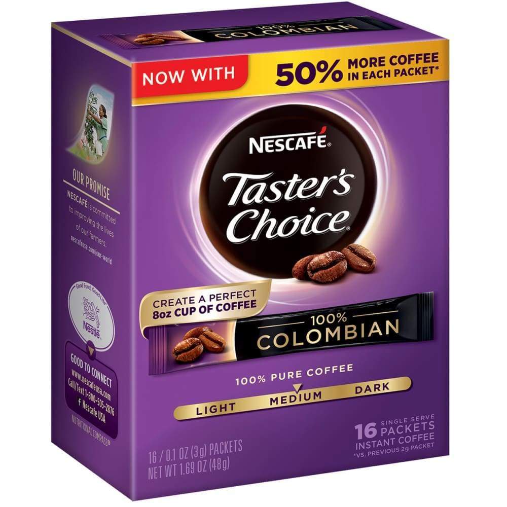 Nescafe Taster's Choice Coffee Instant Colombian 16 Packets 